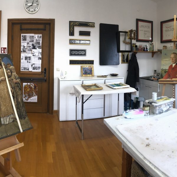 Atelier / Bei der Arbeit
